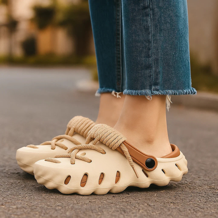 Women's laced clogs for everyday comfort & style. Lightweight, breathable.