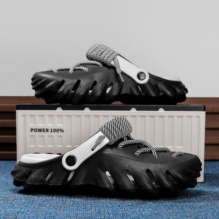 Women's casual clogs with laces, a blend of functionality, breathability, and style.