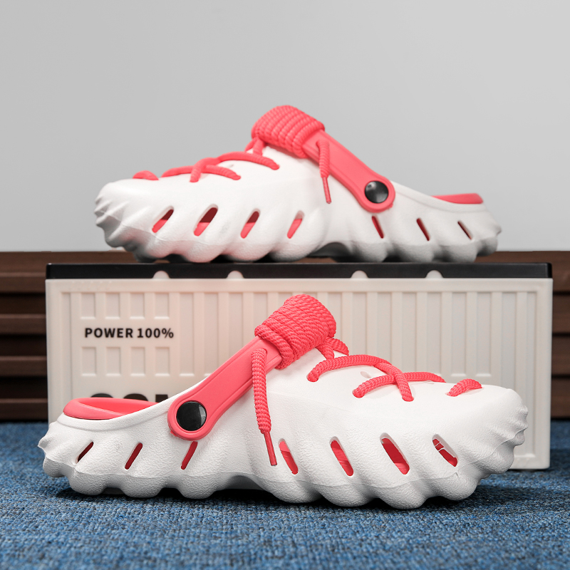 Women's fashion clogs with laces, designed for everyday comfort and chic style.