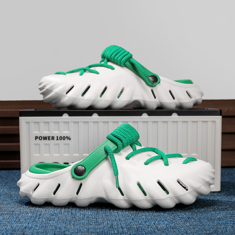 Adjustable fit women's comfort clogs with laces, perfect for all-day support.