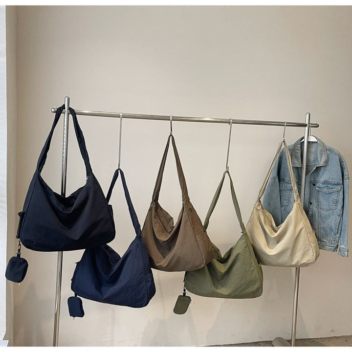 Practical large capacity crossbody shoulder bag for organized women.