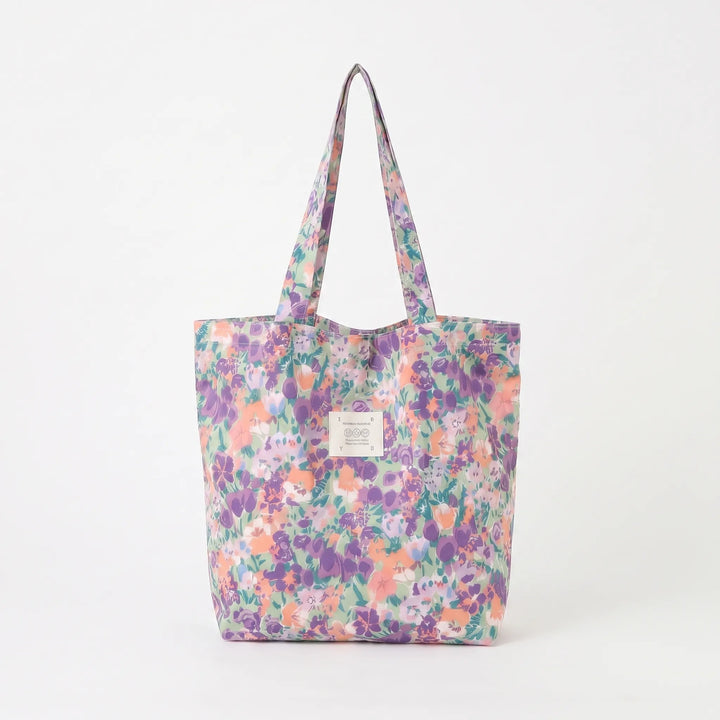 Women's elegant floral print shoulder tote bag, great for shopping, work, or daily errands.