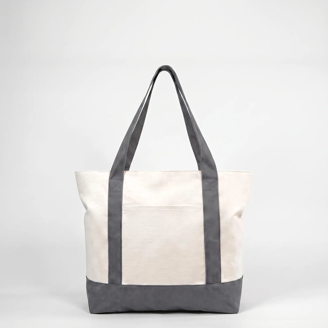 Stylish women's large zip tote, perfect daily bag for work or shopping. Versatile shoulder shopper.