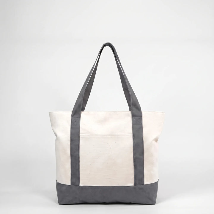 Stylish women's large zip tote, perfect daily bag for work or shopping. Versatile shoulder shopper.
