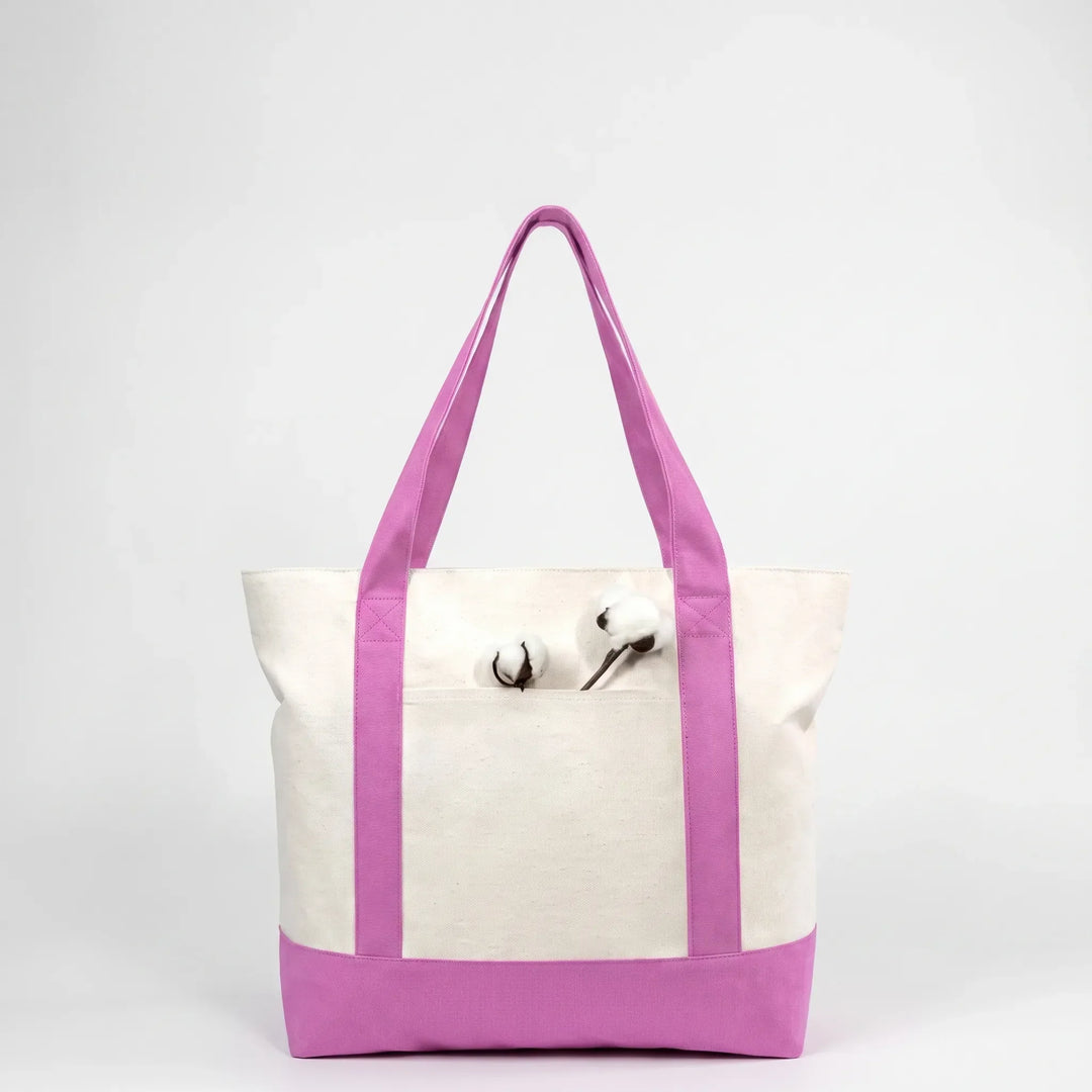 Versatile large zip tote for women. A durable and spacious shoulder bag, great for travel or daily use.