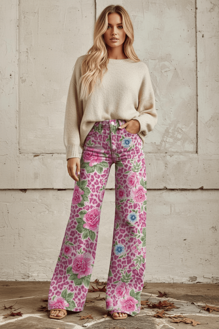 Stylish women's breathable jeans, lightweight and relaxed fit for comfortable summer outings.