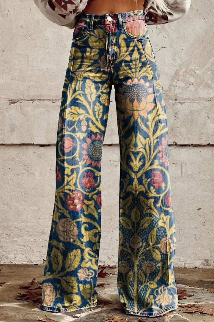 Comfortable women's breathable jeans with a relaxed fit, ideal for casual everyday style.