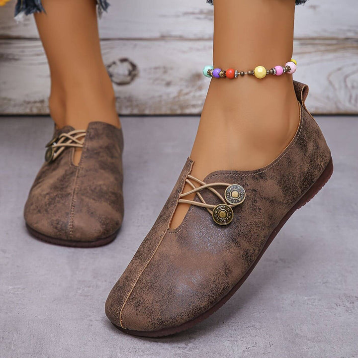 Lightweight & foldable women's orthopedic flats, excellent for travel and casual wear.