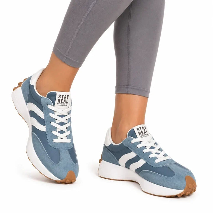 Women's everyday wear trainers, lightweight orthopedic design with wide toe box.