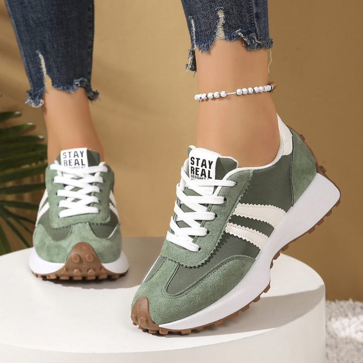 Women's supportive walking shoes, lightweight orthopedic comfort sneakers.