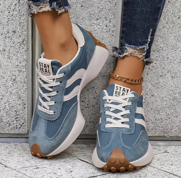 Breathable women's orthopedic walking shoes with a wide toe box for everyday wear.