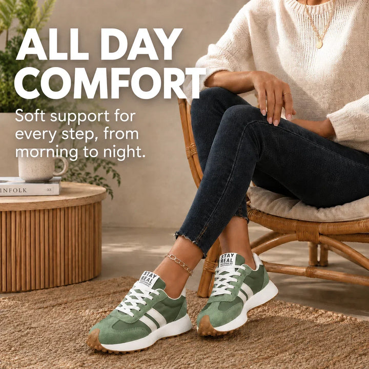 Supportive women's trainers, lightweight and comfortable for athletic casual style.
