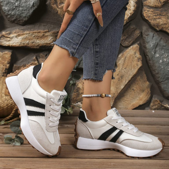 Stylish women's comfort footwear, lightweight orthopedic trainers with arch support.