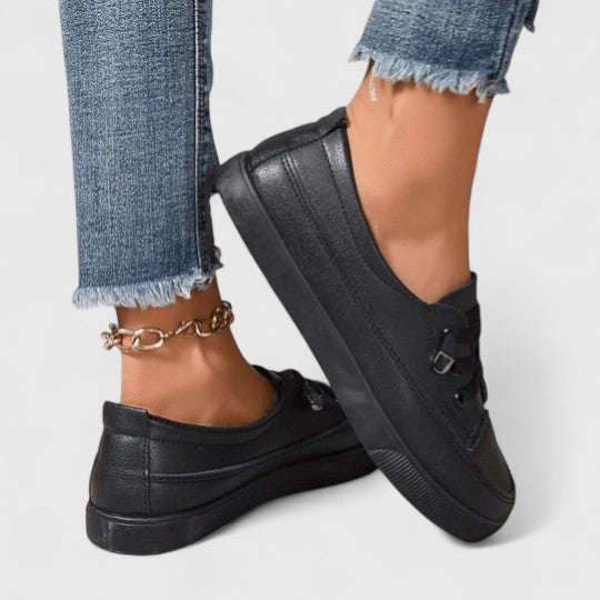 Orthopedic women's walking shoes. Lightweight & breathable for foot pain relief, arch support, comfortable wear.
