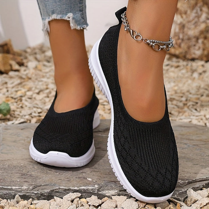 Breathable lightweight slip-on sneakers for women, designed for all-day walking and active comfort.