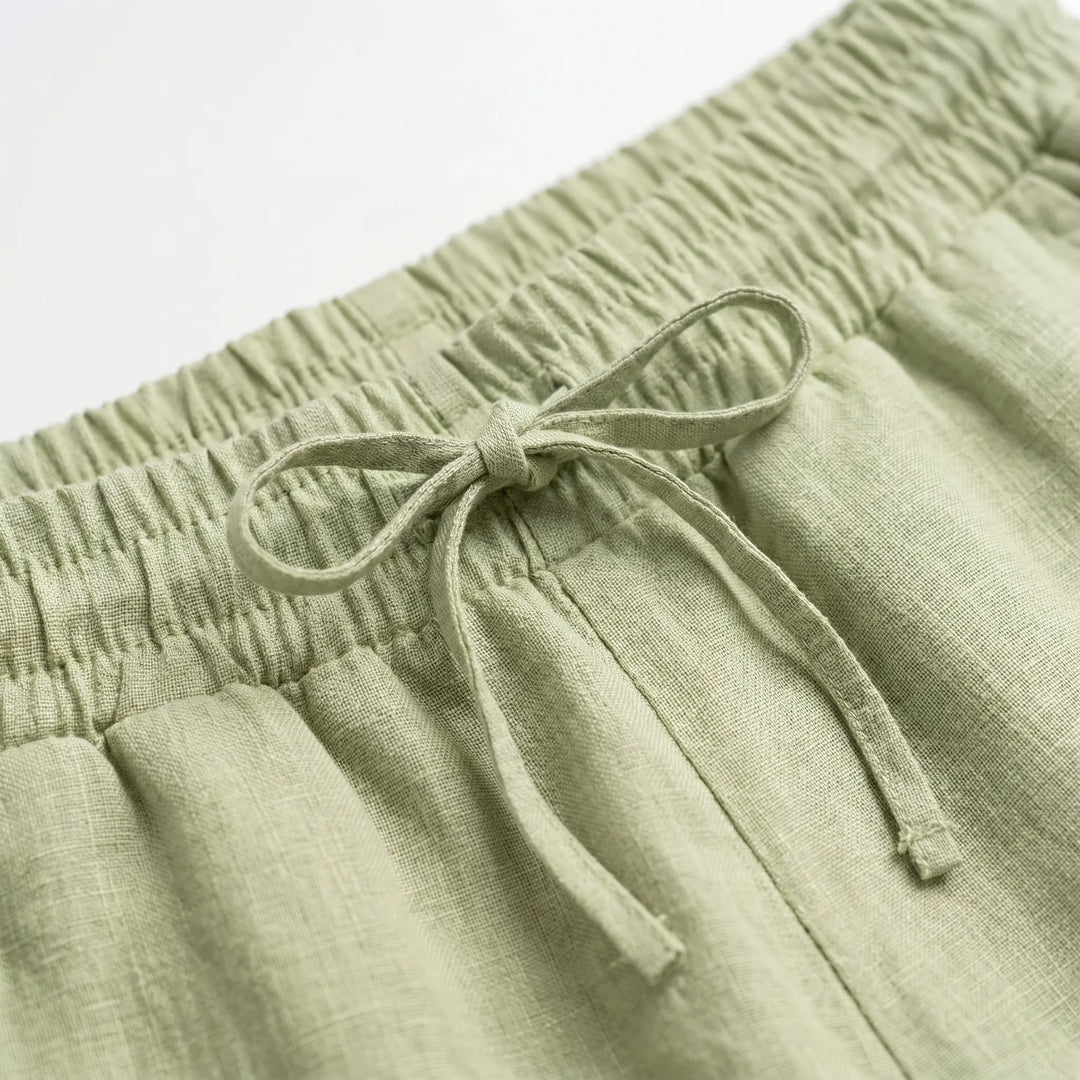 Lightweight women's casual pants, comfortable and breathable for effortless summer warm-weather apparel.