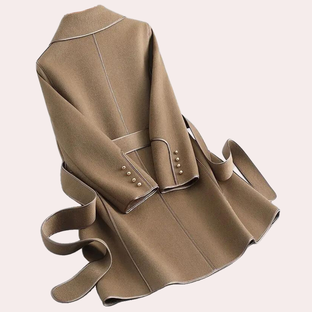 Chic women's lightweight trench coat, ideal layering piece for versatile casual to evening wear.