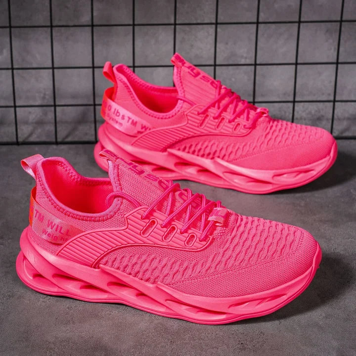 Comfortable women's walking shoes, designed with a flexible sole for ease of movement and daily use.
