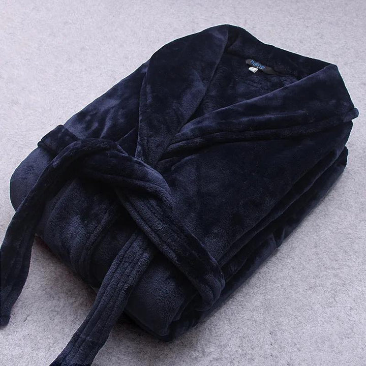 Comfortable women's sleepwear robe, lightweight winter style with adjustable belt & pockets.