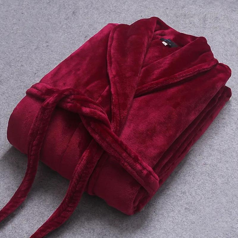 Gift for her: Lightweight women's winter bathrobe, soft fabric, with belt and convenient pockets.