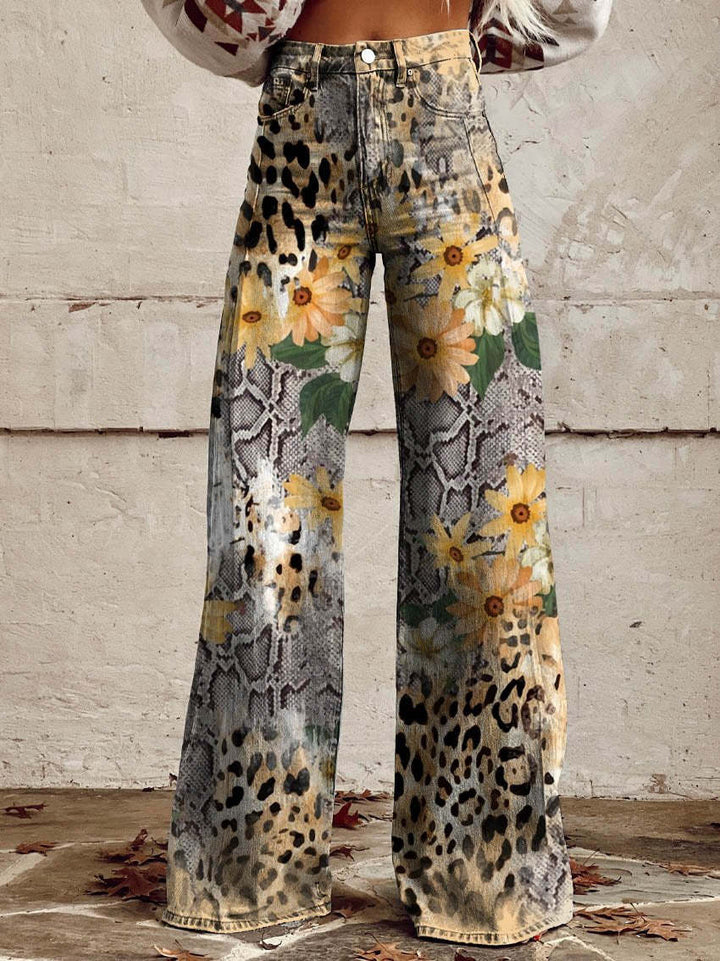 Women's loose fit jeans, perfect for a comfortable and stylish casual outfit.