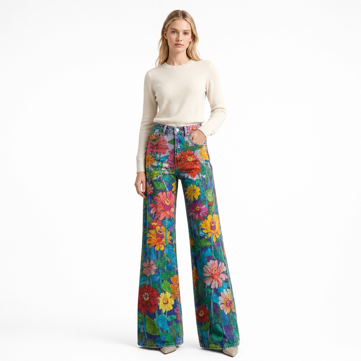 Trendy women's baggy pants, perfect for summer fashion and a comfortable fit.