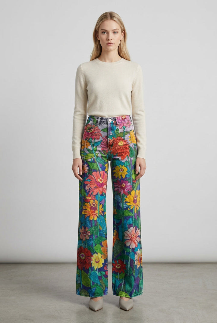 Women's long length baggy jeans, versatile for everyday casual outfits.