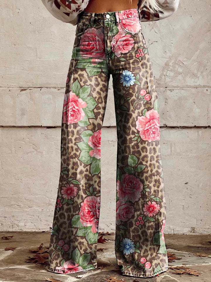 Women's casual long fit jeans, providing comfort and a trendy baggy silhouette.
