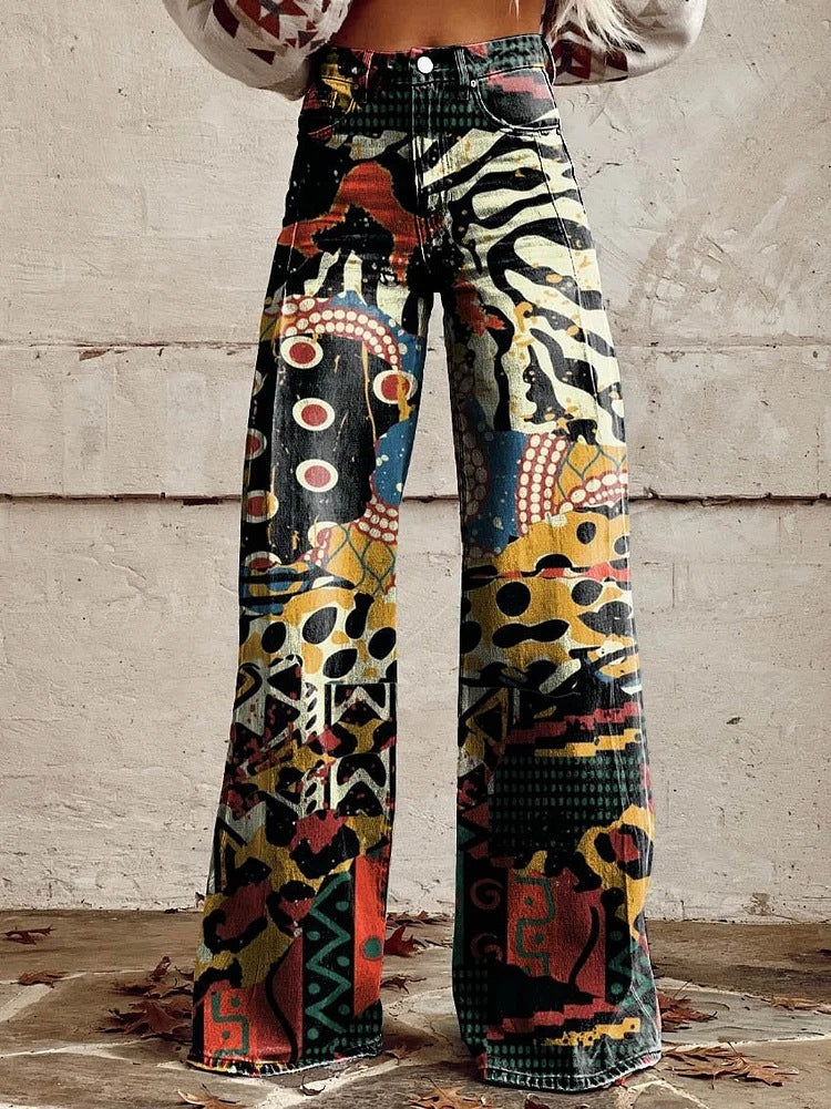 Denim baggy pants for women, perfect for a relaxed yet chic casual ensemble.