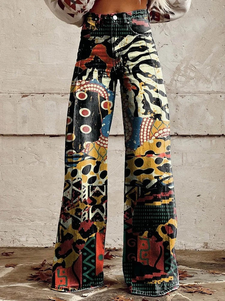 Denim baggy pants for women, perfect for a relaxed yet chic casual ensemble.