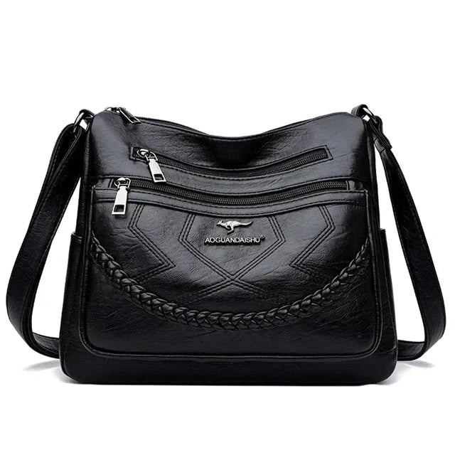 Exquisite women's luxury soft leather shoulder bag, designed for everyday sophistication.