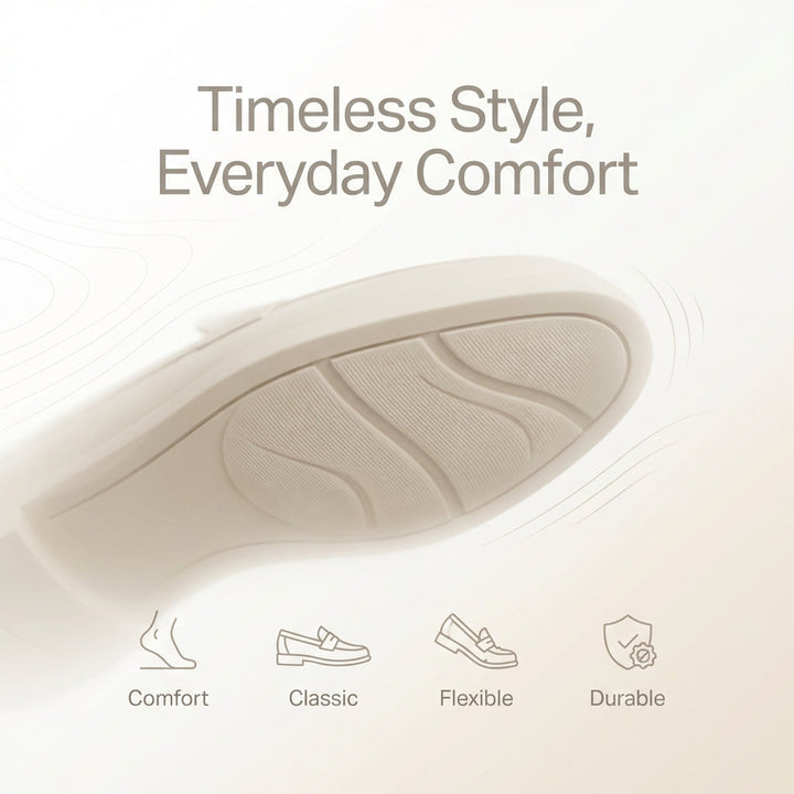 Chic women's driving moccasins, orthopedic comfort loafers with a trendy metallic accent for everyday wear.