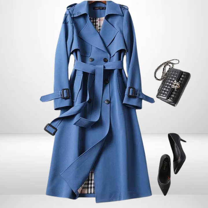 Versatile women's mid-length padded coat, a comfortable relaxed fit for everyday casual wear in cooler weather.