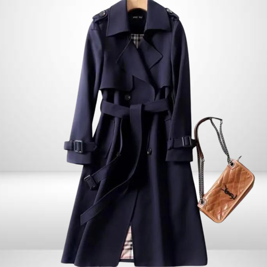 Stylish women's mid-length padded jacket, offering cozy warmth and everyday comfort for fall and winter.