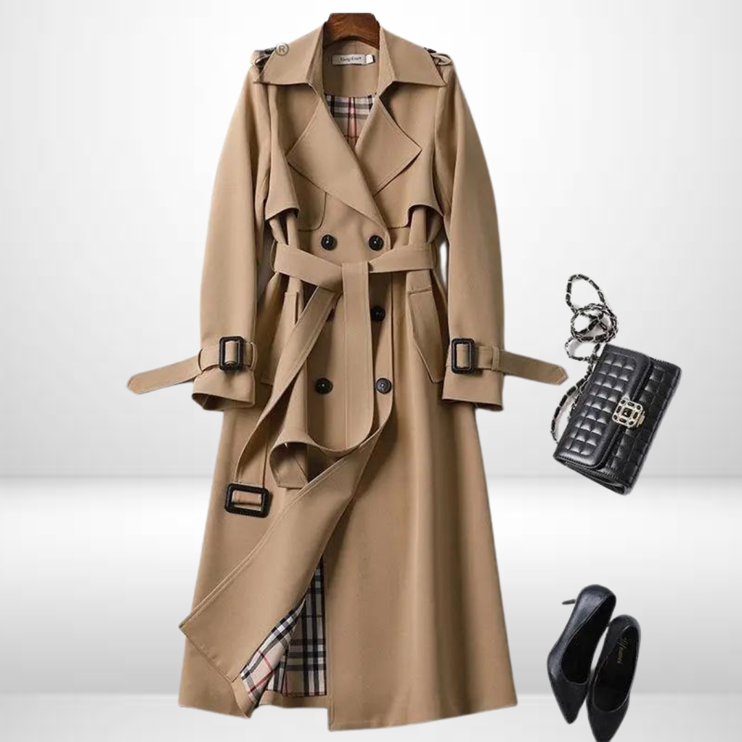 Warm women's padded jacket, mid-length design for everyday comfort & stylish casual outerwear during winter.