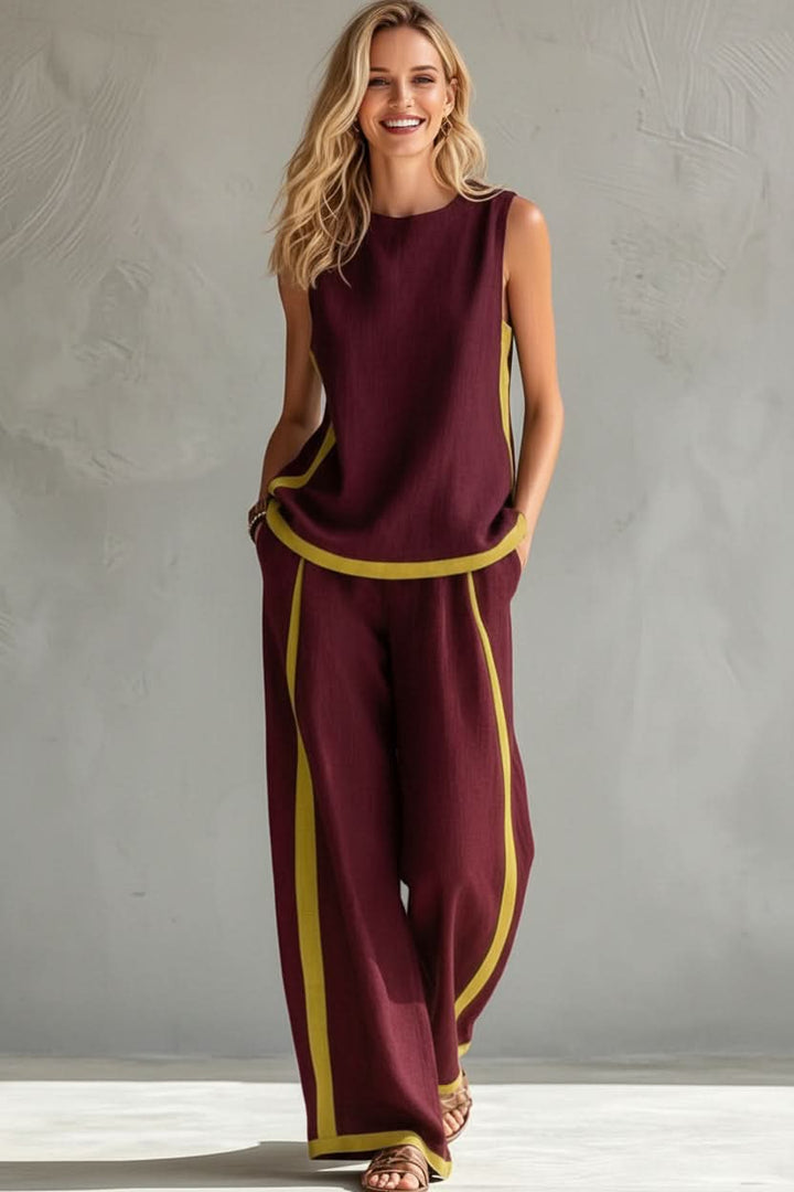 Versatile women's minimalist casual set, perfect for commute and everyday comfortable fashion.