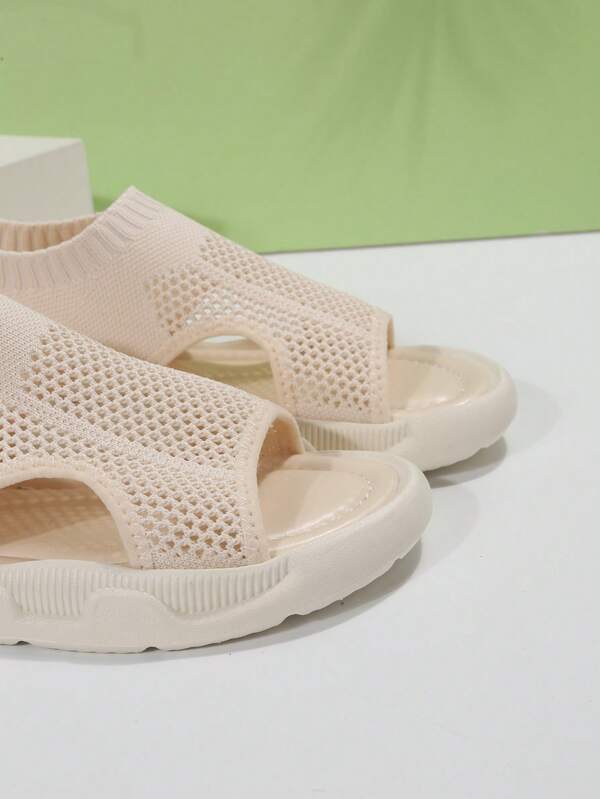 Women's open toe platform sandals, perfect lightweight slip-on summer footwear for daily use.