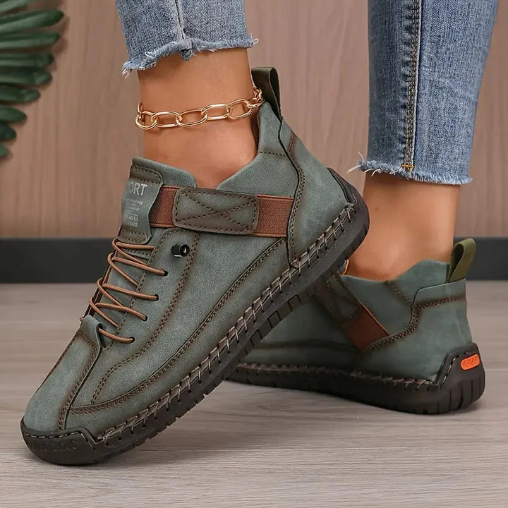 Casual yet elegant women's comfort sneakers with Orthoflex technology for walking & daily use.