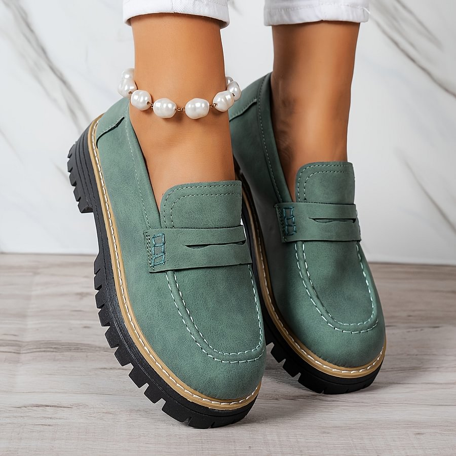 Active women's orthopaedic loafers, wide toe box comfort for walking, supportive everyday slip-on flats.