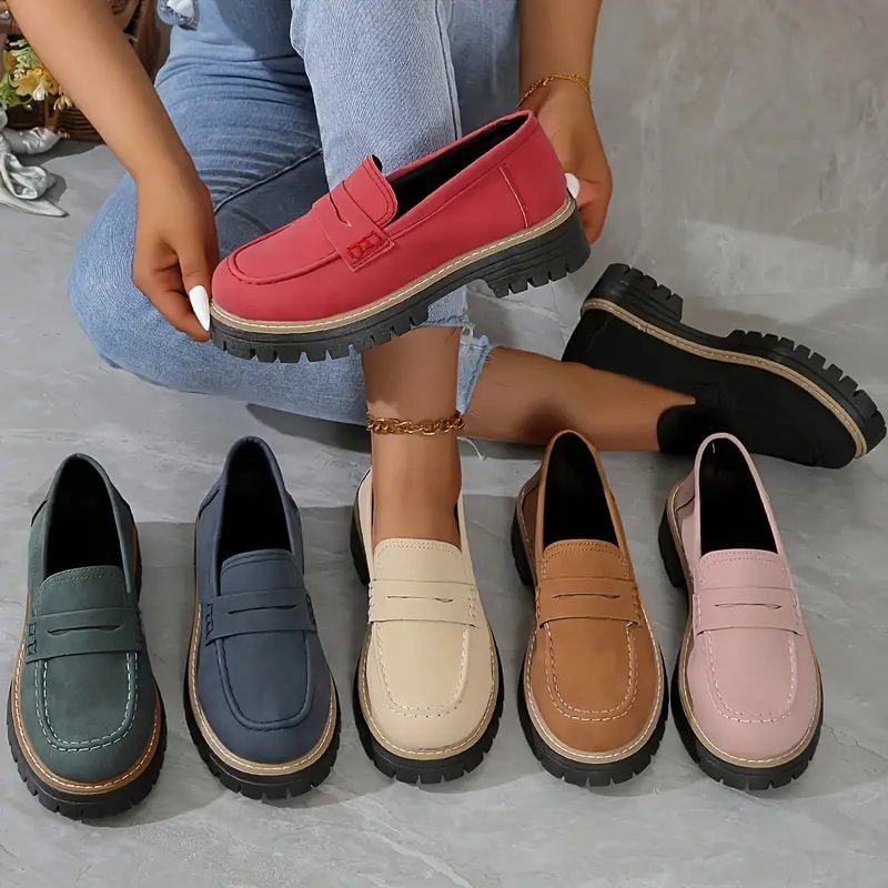 Ergonomic women's orthopaedic loafers, wide toe box comfort for foot health, supportive slip-on everyday flats.