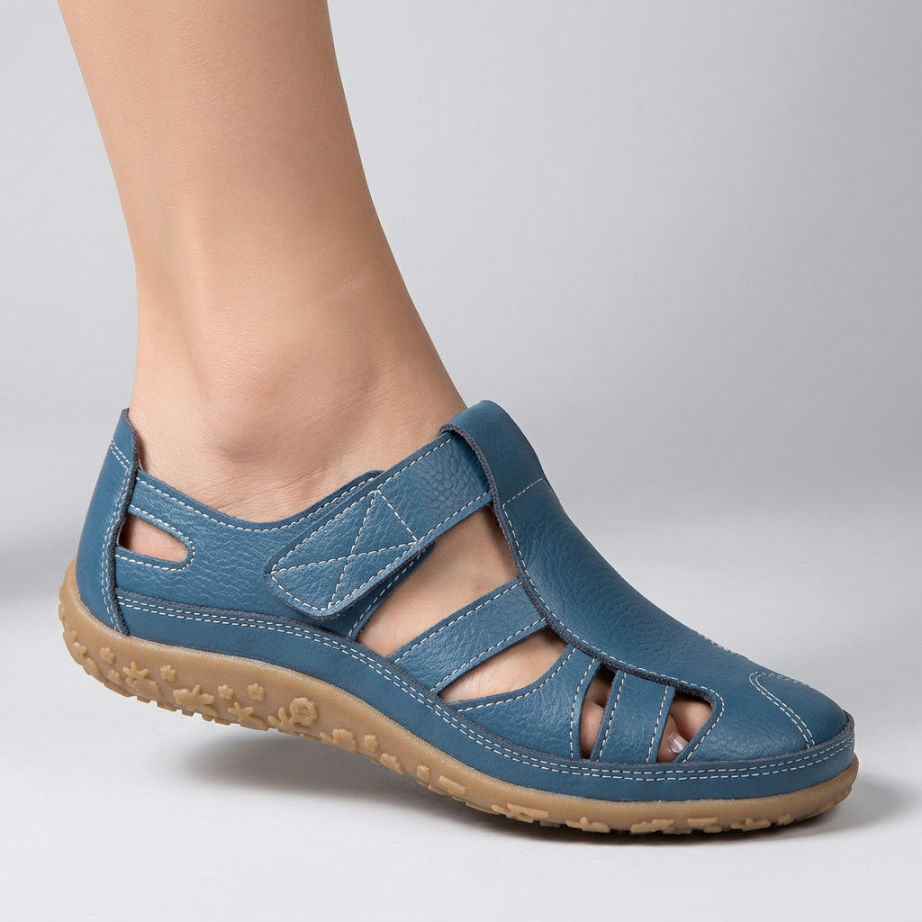 Everyday orthopaedic sandals with arch support and lightweight non-slip design for women's comfort.