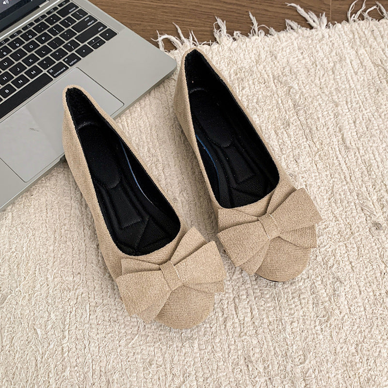 Black orthopaedic wide fit ballet flats for women, offering all-day comfort and style.