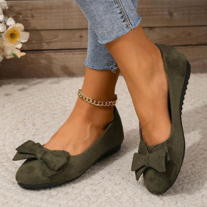 Everyday women's orthopaedic wide fit ballet flats, providing comfortable and supportive footwear.
