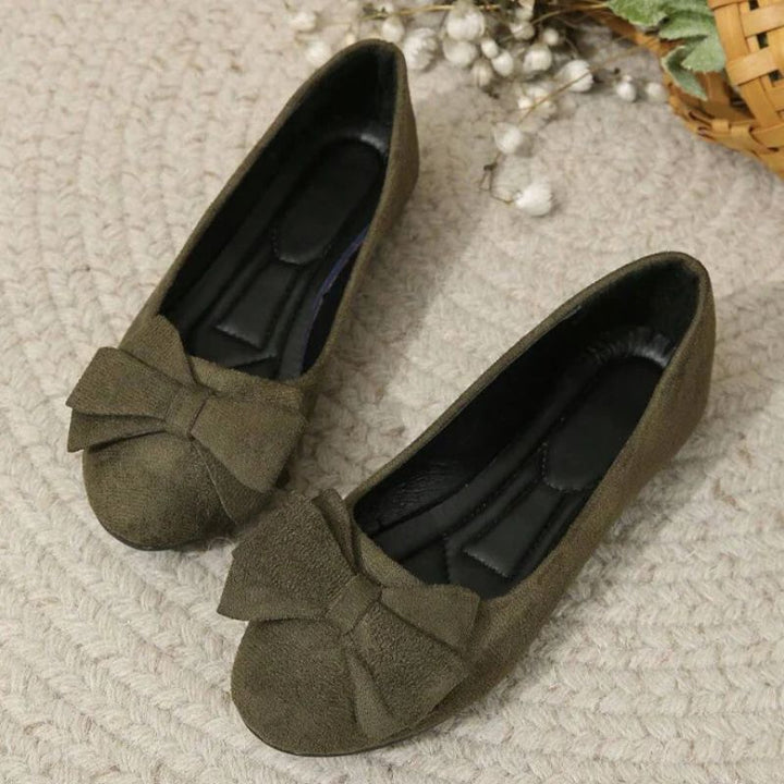 Comfortable orthopaedic ballet flats for women, designed with a wide fit for maximum support.