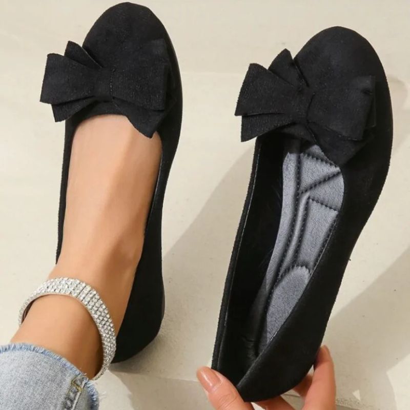 Stylish wide fit women's ballet flats, orthopaedic design for supreme comfort & modern style.