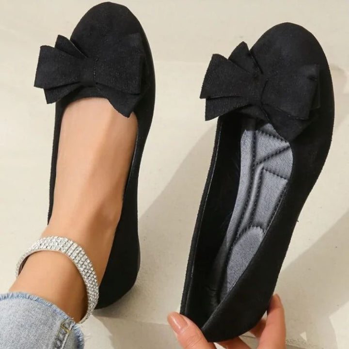 Stylish wide fit women's ballet flats, orthopaedic design for supreme comfort & modern style.