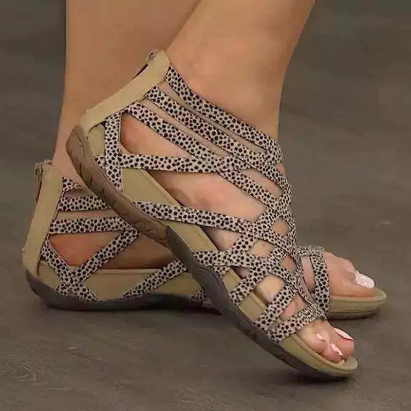 Ergonomic women's adjustable sandals for summer, offering superior orthopedic comfort & foot support.