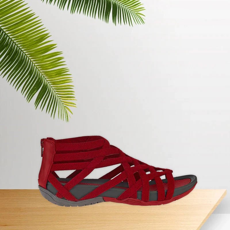 Practical women's summer sandals, featuring adjustable straps and orthopedic design for long-lasting comfort.