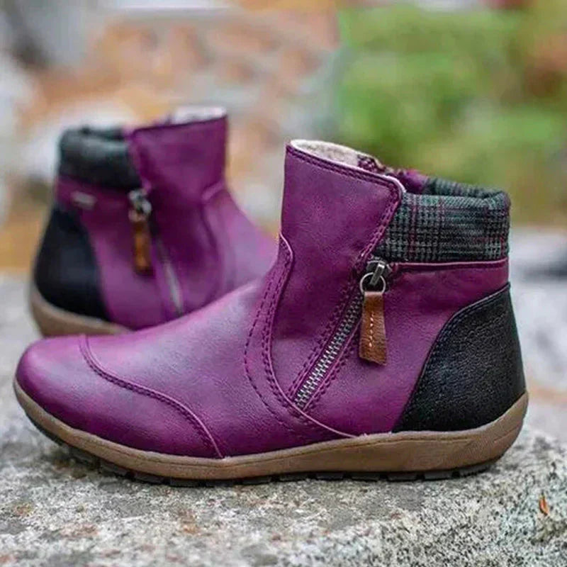 Pain-relieving women's orthopedic ankle boots, slip-resistant and perfect for winter wear.