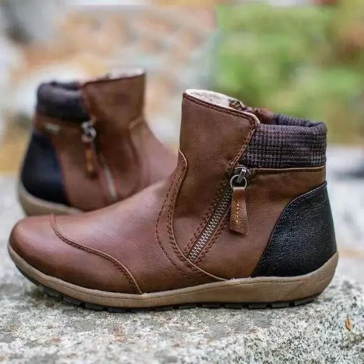 Women's winter ankle boots with superior orthopedic support, comfort, and slip resistance.